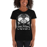 Fortitudo et sapientia black women's t-shirt